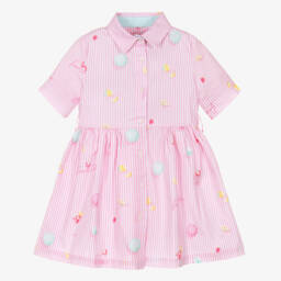 Lapin House-Girls Pastel Stripe Cotton Dress | Childrensalon Outlet