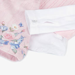 Lapin House-Girls Pink Blouse & Shorts Ensemble | Childrensalon Outlet