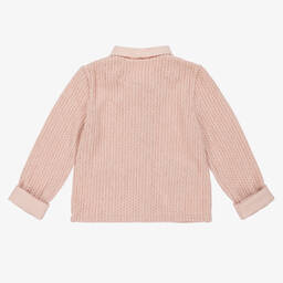 Lapin House-كارديغان فيسكوز محبوك لون زهري للبنات | Childrensalon Outlet