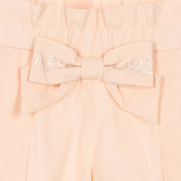 Lapin House-Розовые укороченные брюки из хлопка | Childrensalon Outlet