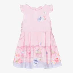 Lapin House-Girls Pink Cotton Dress | Childrensalon Outlet