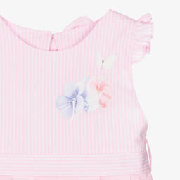 Lapin House-Girls Pink Cotton Dress | Childrensalon Outlet