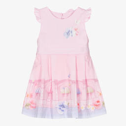 Lapin House-Girls Pink Cotton Dress | Childrensalon Outlet