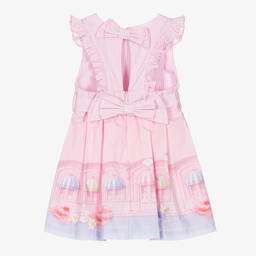 Lapin House-Girls Pink Cotton Dress | Childrensalon Outlet