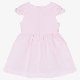 Lapin House-Girls Pink Cotton Floral Dress | Childrensalon Outlet