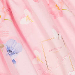 Lapin House-Girls Pink Cotton Floral Dress | Childrensalon Outlet