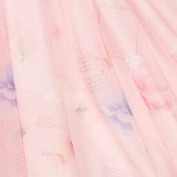 Lapin House-Girls Pink Cotton Jersey & Tulle Dress  | Childrensalon Outlet