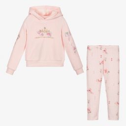 Lapin House-Girls Pink Cotton Leggings Set | Childrensalon Outlet