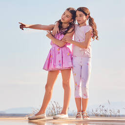 Lapin House-Girls Pink Cotton Leggings Set | Childrensalon Outlet