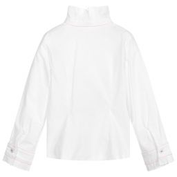 Lapin House-Girls Pink Cotton Shirt | Childrensalon Outlet