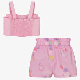 Lapin House-Розовый топ и шорты из хлопка для девочек | Childrensalon Outlet