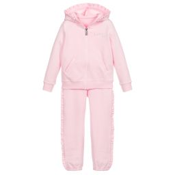 Lapin House-تراكسوت قطن جيرسي لون زهري للبنات | Childrensalon Outlet