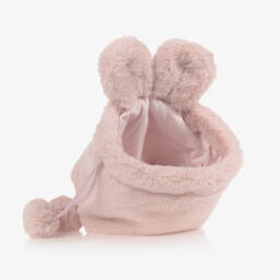 Lapin House-Girls Pink Faux Fur Bag (20cm) | Childrensalon Outlet