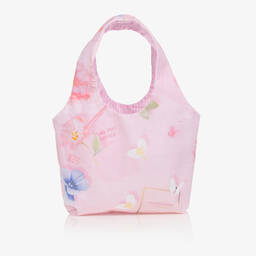 لابين هاوس-حقيبة قطن بوبلين لون زهري للبنات (26 سم) | Childrensalon Outlet