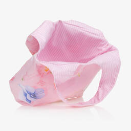 لابين هاوس-حقيبة قطن بوبلين لون زهري للبنات (26 سم) | Childrensalon Outlet