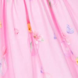 Lapin House-Girls Pink Floral Cotton Dress | Childrensalon Outlet
