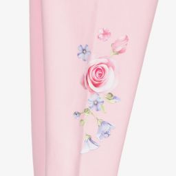 Lapin House-Розовый топ с цветами и легинсы для девочек | Childrensalon Outlet