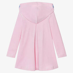 Lapin House-Girls Pink Hooded Velour Bag Dress | Childrensalon Outlet