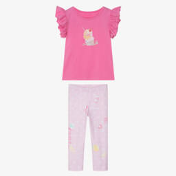 Lapin House-Girls Pink Ice Cream Leggings Ensemble | Childrensalon Outlet