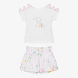 Lapin House-طقم زهري وعاجي مزهر للبنات | Childrensalon Outlet