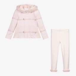 Lapin House-Розовый топ с леггинсами для девочек | Childrensalon Outlet