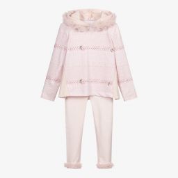 Lapin House-Розовый топ с леггинсами для девочек | Childrensalon Outlet