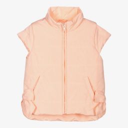 Lapin House-Girls Pink Padded Gilet Jacket | Childrensalon Outlet