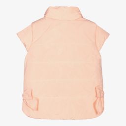 Lapin House-Girls Pink Padded Gilet Jacket | Childrensalon Outlet