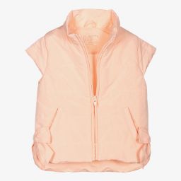 Lapin House-Girls Pink Padded Gilet Jacket | Childrensalon Outlet