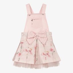 Lapin House-Girls Pink Pinafore Dress | Childrensalon Outlet