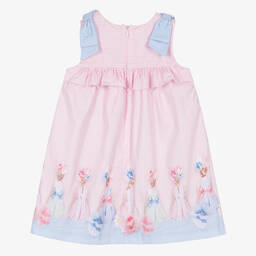 Lapin House-Girls Pink Striped Cotton Dress | Childrensalon Outlet