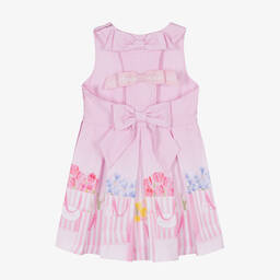 Lapin House-Girls Pink Striped Cotton Playsuit | Childrensalon Outlet