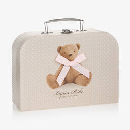 Lapin House-طقم قبعة وأفرول بيبي غرو قطن قطيفة لون زهري للمولودات | Childrensalon Outlet