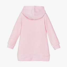 Lapin House-Girls Pink Velour Hooded Teddy Dress | Childrensalon Outlet