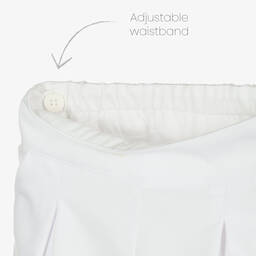 Lapin House-Girls Pink & White Cotton Shorts Set | Childrensalon Outlet