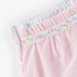 Lapin House-Футболка и шорты с цветочным узором розовые и белые для девочек | Childrensalon Outlet