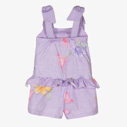 لابين هاوس-بلاي سوت قطن لون بنفسجي للبنات | Childrensalon Outlet