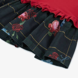 Lapin House-Girls Red Bear Cotton Dress | Childrensalon Outlet