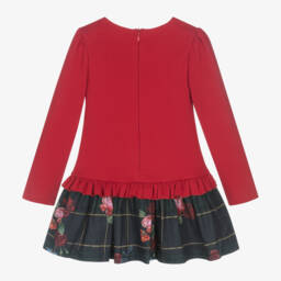 Lapin House-Girls Red Bear Cotton Dress | Childrensalon Outlet