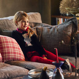 Lapin House-Красно-черный топ и красные легинсы для девочек | Childrensalon Outlet