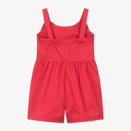 لابين هاوس-بلاي سوت قطن لون أحمر للبنات | Childrensalon Outlet