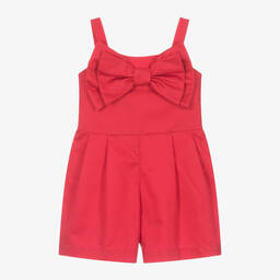 لابين هاوس-بلاي سوت قطن لون أحمر للبنات | Childrensalon Outlet