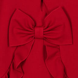 Lapin House-Girls Red Jersey Teddy Dress | Childrensalon Outlet