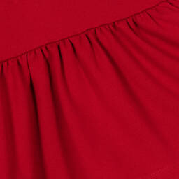 Lapin House-Girls Red Jersey Teddy Dress | Childrensalon Outlet