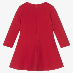 Lapin House-Girls Red Tartan Bow Milano Jersey Dress | Childrensalon Outlet