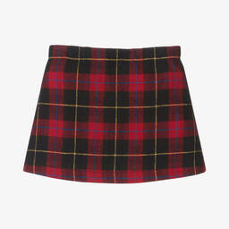 Lapin House-Girls Red Tartan Mini Skirt | Childrensalon Outlet