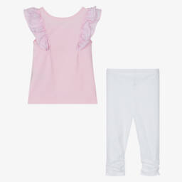Lapin House-Girls Rosy Jersey Leggings Ensemble | Childrensalon Outlet