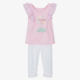 Lapin House-Girls Rosy Jersey Leggings Ensemble | Childrensalon Outlet