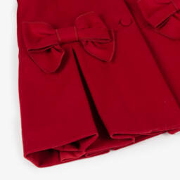 Lapin House-Girls Scarlet Wool Bow Coat | Childrensalon Outlet