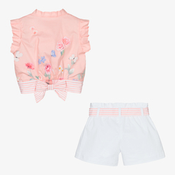 Lapin House-Girls Shirt & Shorts Set  | Childrensalon Outlet